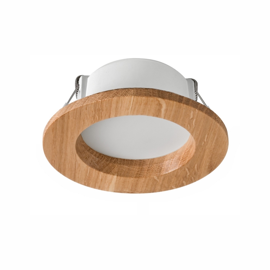 LED Лампа за окачен таван WOODY SPOT LED/5,5W/230V 4000K дъб ø 10 см