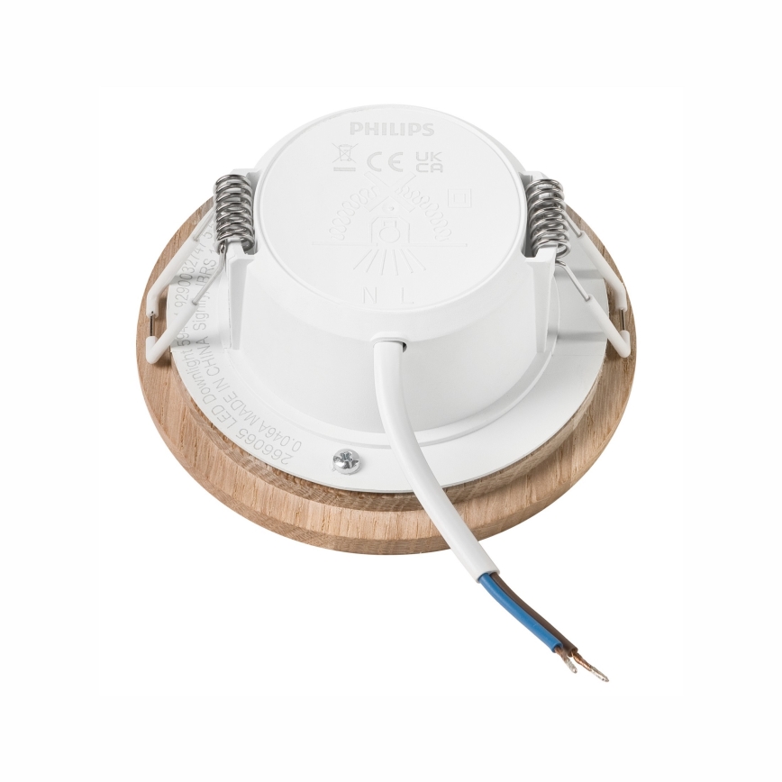 LED Лампа за окачен таван WOODY SPOT LED/5,5W/230V 4000K дъб ø 10 см