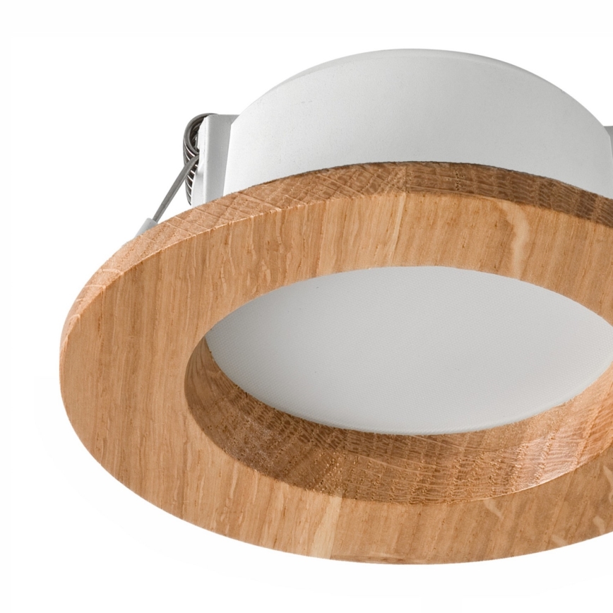 LED Лампа за окачен таван WOODY SPOT LED/5,5W/230V 4000K дъб ø 10 см