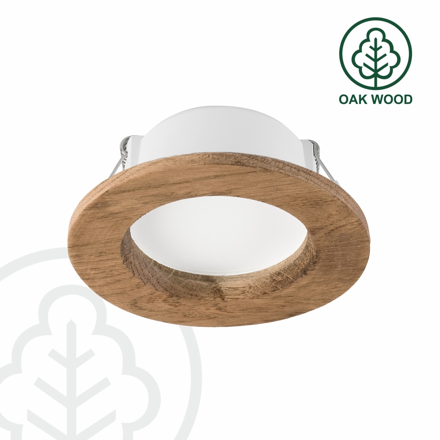 LED Лампа за окачен таван WOODY SPOT LED/5,5W/230V 4000K орех ø 10 см