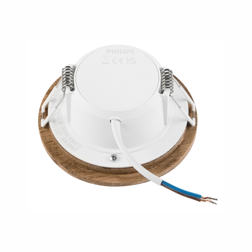 LED Лампа за окачен таван WOODY SPOT LED/5,5W/230V 4000K орех ø 10 см