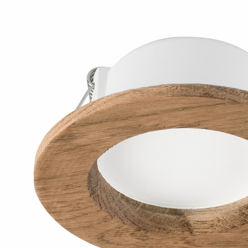 LED Лампа за окачен таван WOODY SPOT LED/5,5W/230V 4000K орех ø 10 см