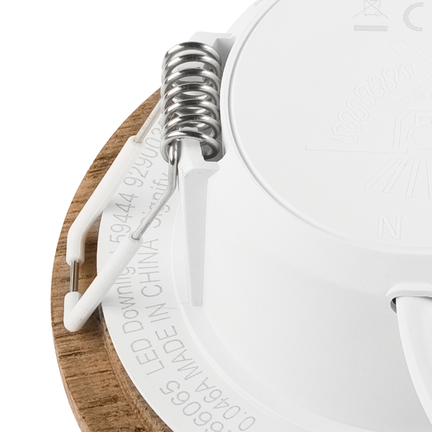 LED Лампа за окачен таван WOODY SPOT LED/5,5W/230V 4000K орех ø 10 см