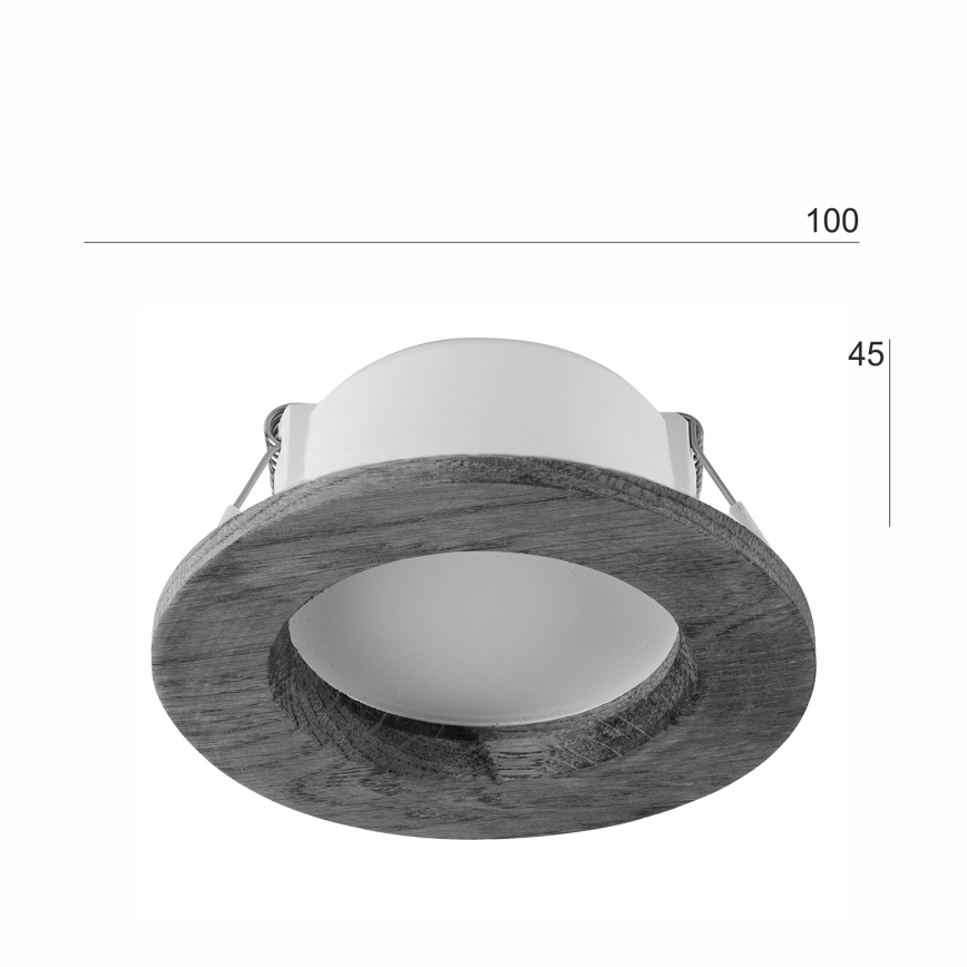 LED Лампа за окачен таван WOODY SPOT LED/5,5W/230V 4000K орех ø 10 см
