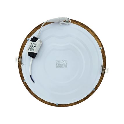 LED Лампа за окачен таван CIRCLE LED/24W/230V 4200K Ø 29,6 cm кафяв