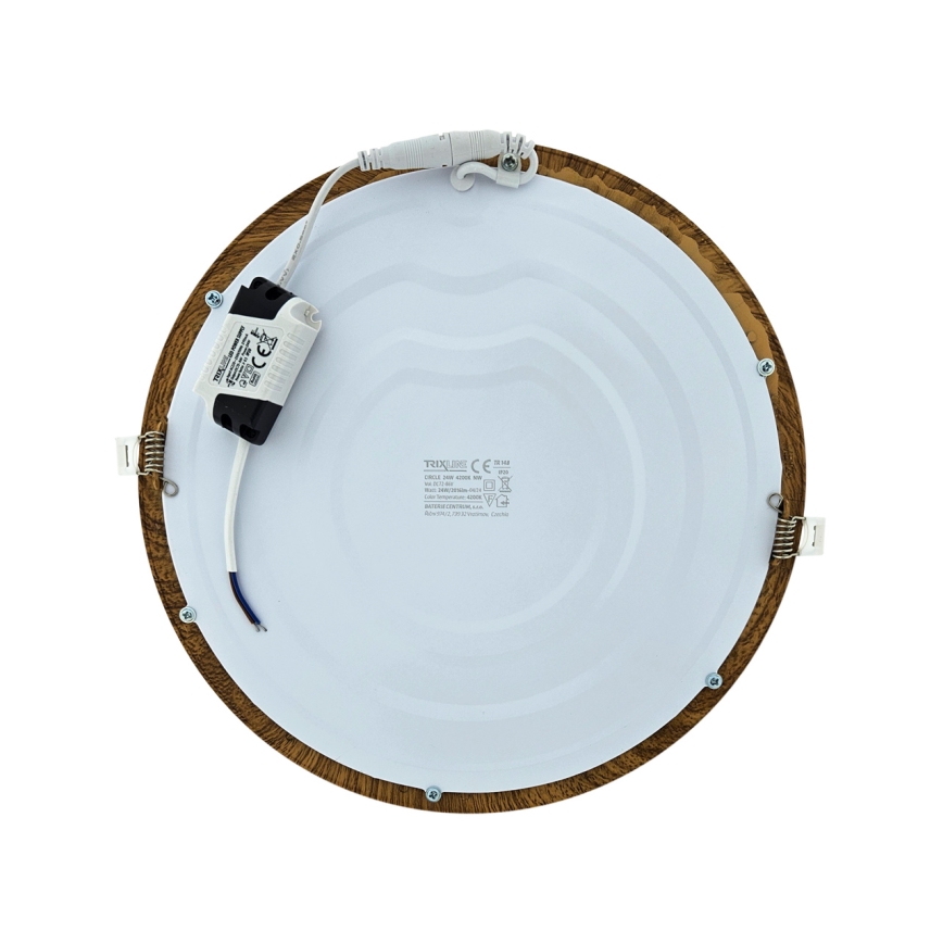 LED Лампа за окачен таван CIRCLE LED/24W/230V 4200K Ø 29,6 cm кафяв