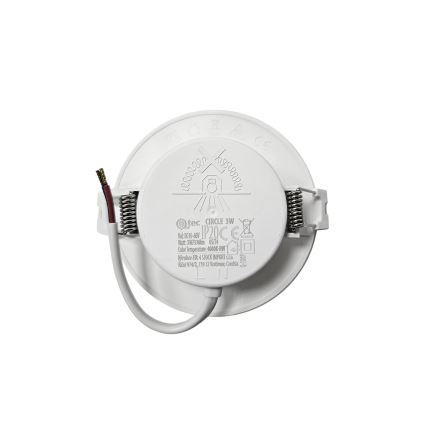 LED Лампа за окачен таван CIRCLE LED/3W/230V 4000K Ø 9 см бял