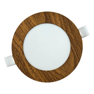 LED Лампа за окачен таван CIRCLE LED/6W/230V 4200K Ø 11,8 cm кафяв