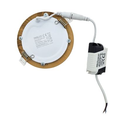 LED Лампа за окачен таван CIRCLE LED/6W/230V 4200K Ø 11,8 cm кафяв
