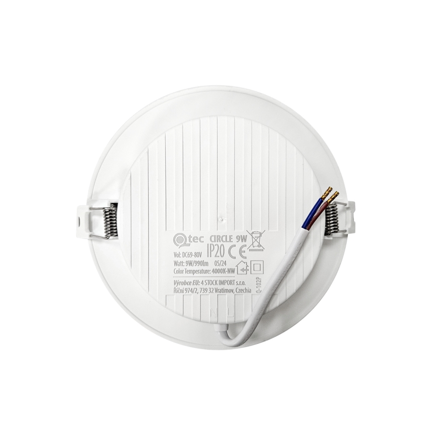 LED Лампа за окачен таван CIRCLE LED/9W/230V 4000K Ø 14,5 см бял