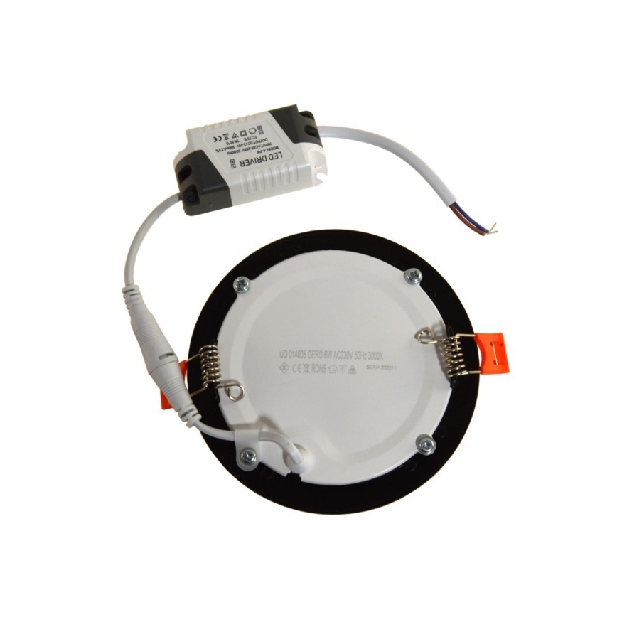 LED Лампа за окачен таван GERD LED/6W/230V 3000K черен