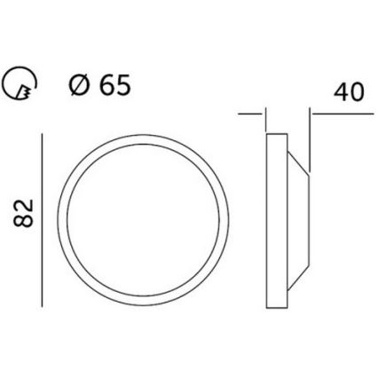 LED Лампа за окачен таван HALO LED/5W/230V 3000K