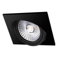 LED Лампа за окачен таван LED/18W/230V 3000K 11,5x11,5 cm черен