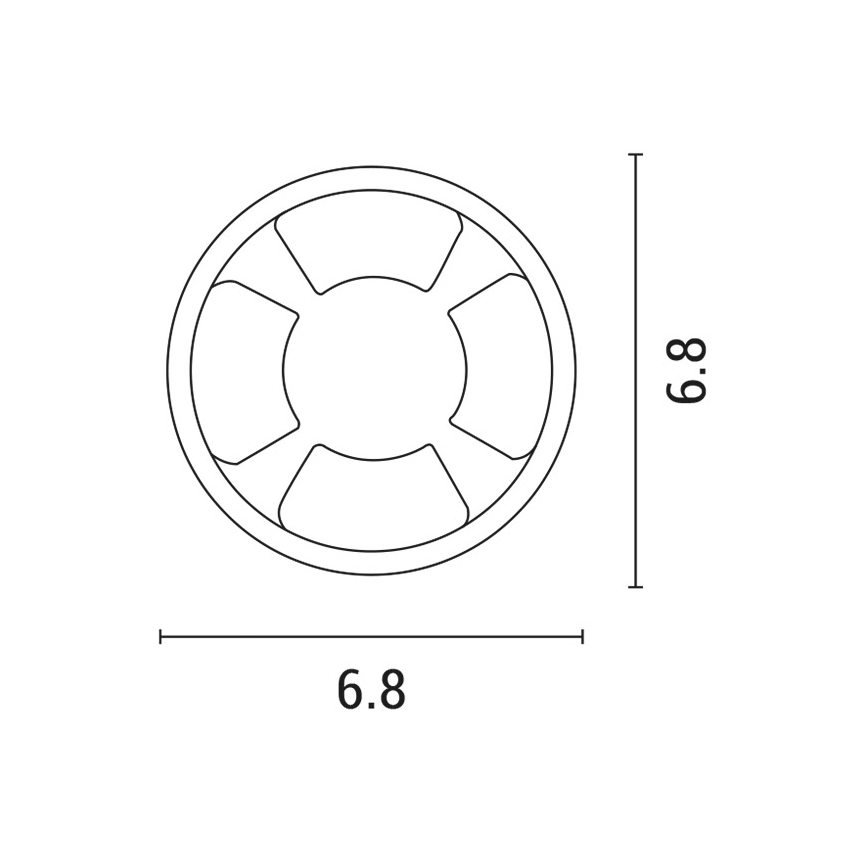 LED Лампа за окачен таван LED/3W/12V IP65