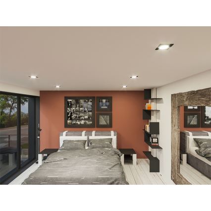 LED Лампа за окачен таван LED/6W/230V 3000K 8,5x8,5 cm бял