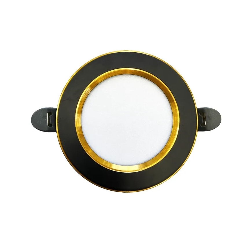 LED Лампа за окачен таван LED/7,5W/230V 4000K черен/златист