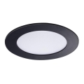 LED Лампа за окачен таван на баня ROUNDA LED/6W/230V IP44 черна Ø 12 см