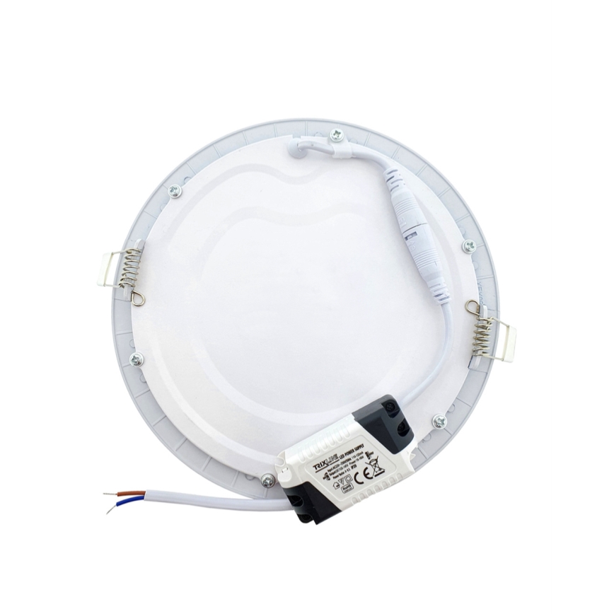 LED Лампа за окачен таван QTEC LED/12W/230V 6500K Ø 16,7 см