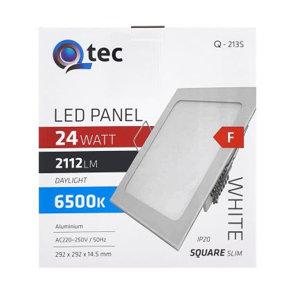 LED Лампа за окачен таван QTEC LED/24W/230V 6500K 29,2x29,2 см