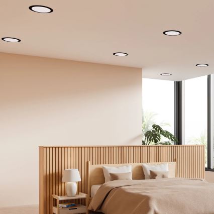 LED Лампа за окачен таван RIGEL LED/14W/230V 4000K Ø 22 см черен