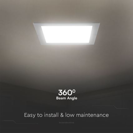 LED Лампа за окачен таван SAMSUNG CHIP LED/18W/230V 3000K 22x22 см бял