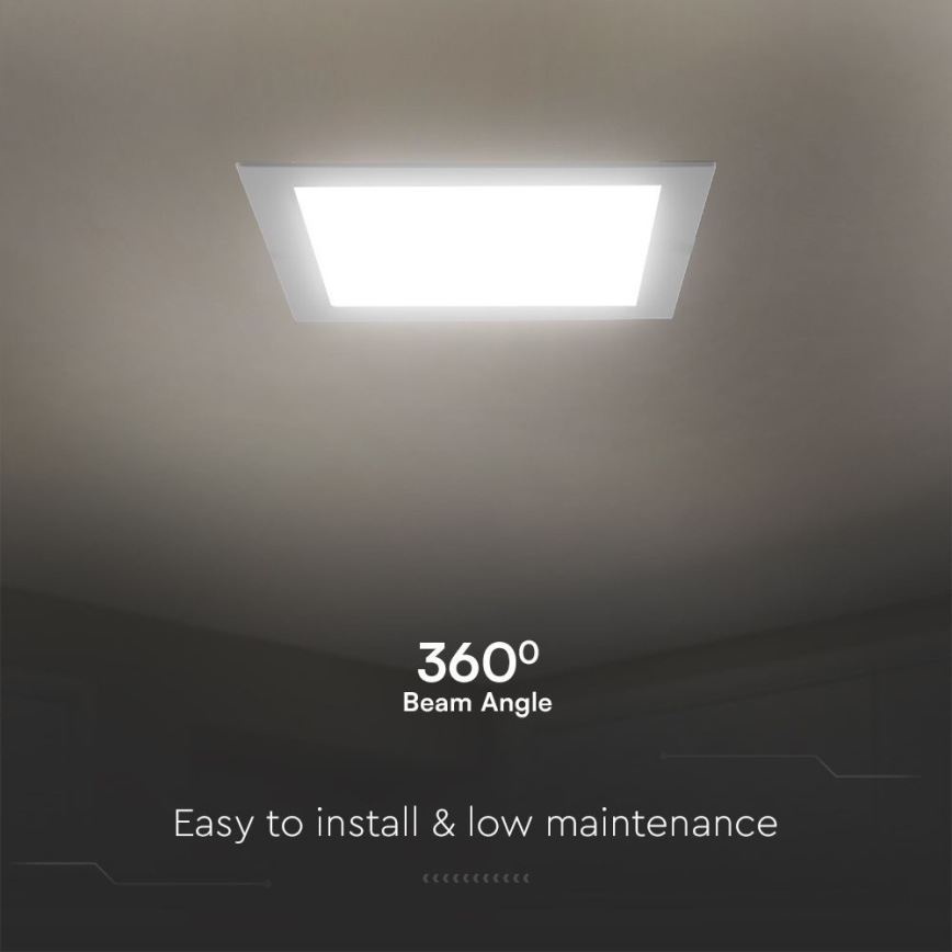 LED Лампа за окачен таван SAMSUNG CHIP LED/18W/230V 3000K 22x22 см бял