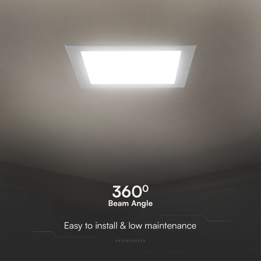 LED Лампа за окачен таван SAMSUNG CHIP LED/24W/230V 3000K 29,5x29,5 см бял