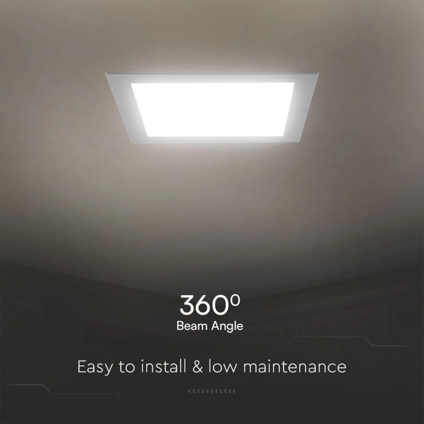 LED Лампа за окачен таван SAMSUNG CHIP LED/6W/230V 4000K 12x12 см бял