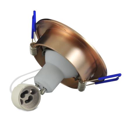 LED Лампа за окачен таван СЛЪНЦЕ OLAL 1xGU10/3,5W/230V 3000K Ø 8,4 cm златист