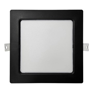 LED Лампа за окачен таван SQUARE LED/12W/230V 4000K 17x17 см черен