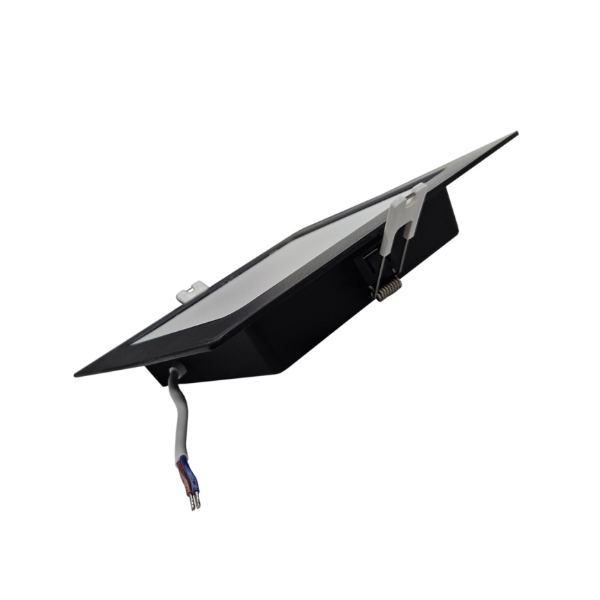 LED Лампа за окачен таван SQUARE LED/12W/230V 4000K 17x17 см черен