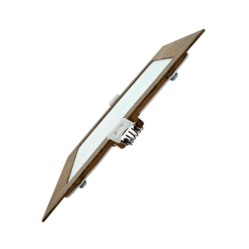 LED Лампа за окачен таван SQUARE LED/12W/230V 4200K 16,8x16,8 см кафяв