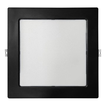 LED Лампа за окачен таван SQUARE LED/18W/230V 4000K 22x22 см черен