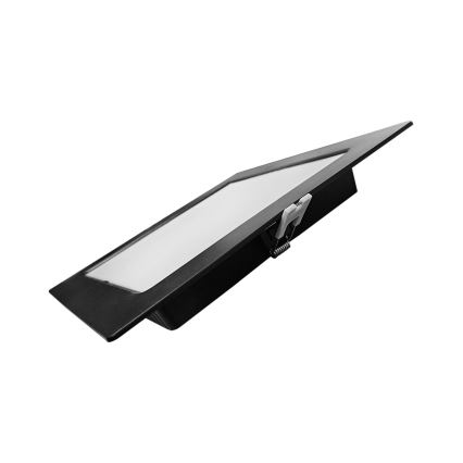 LED Лампа за окачен таван SQUARE LED/18W/230V 4000K 22x22 см черен