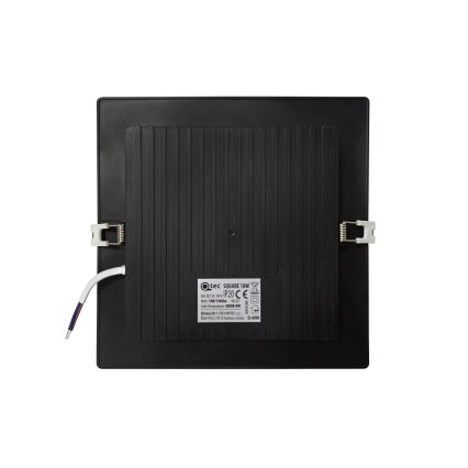 LED Лампа за окачен таван SQUARE LED/18W/230V 4000K 22x22 см черен