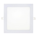 LED Лампа за окачен таван SQUARE LED/18W/230V 6500K 22x22 cm бял