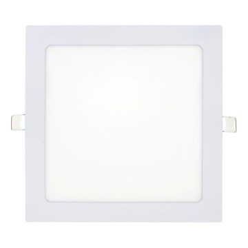 LED Лампа за окачен таван SQUARE LED/18W/230V 6500K 22x22 cm бял