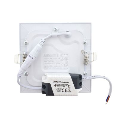 LED Лампа за окачен таван SQUARE LED/6W/230V 6500K 11,8x11,8 cm бял