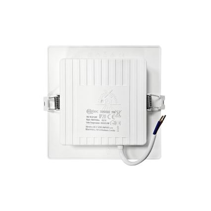 LED Лампа за окачен таван SQUARE LED/9W/230V 4000K 14,5x14,5 см бял
