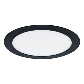 LED Лампа за окачен таван VEGA LED/12W/230V 2900/3900/5800K Ø 17,5 см черен