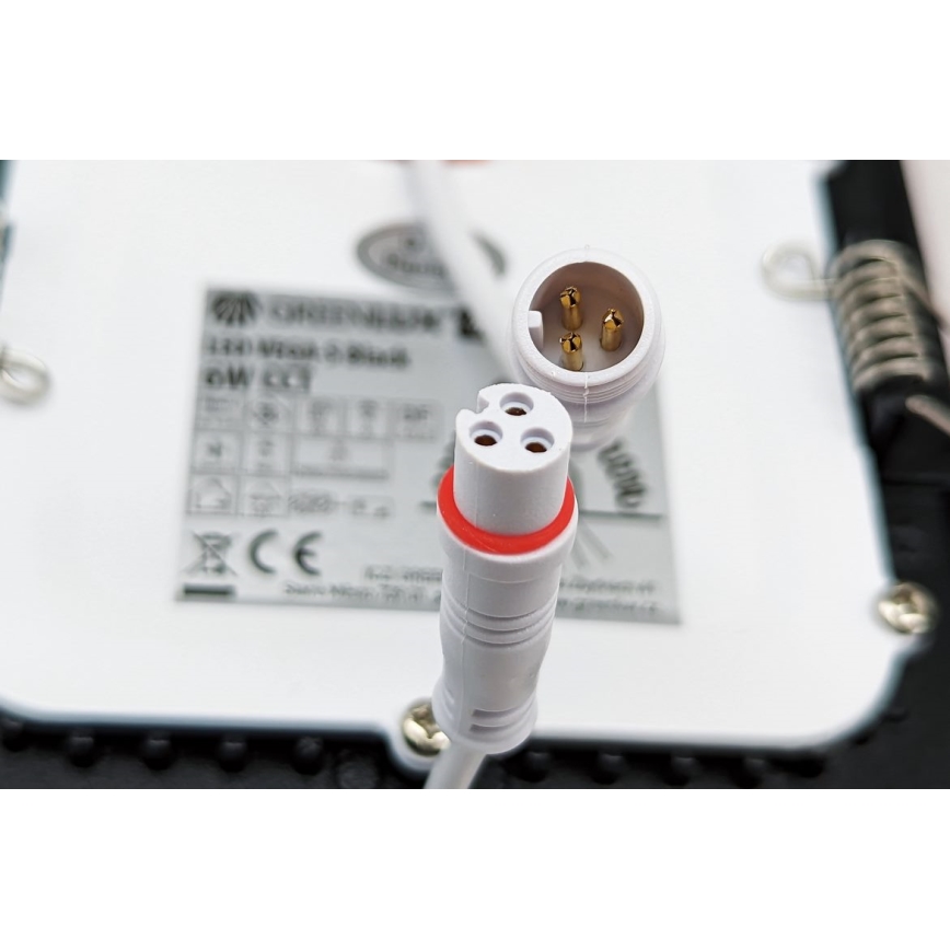 LED Лампа за окачен таван VEGA LED/12W/230V 2900/3900/5800K Ø 17,5 см черен