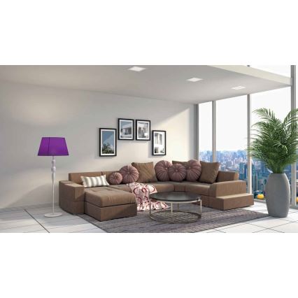 LED Лампа за окачен таван VEGA LED/24W/230V 2900/3900/5800K 30x30 см бял