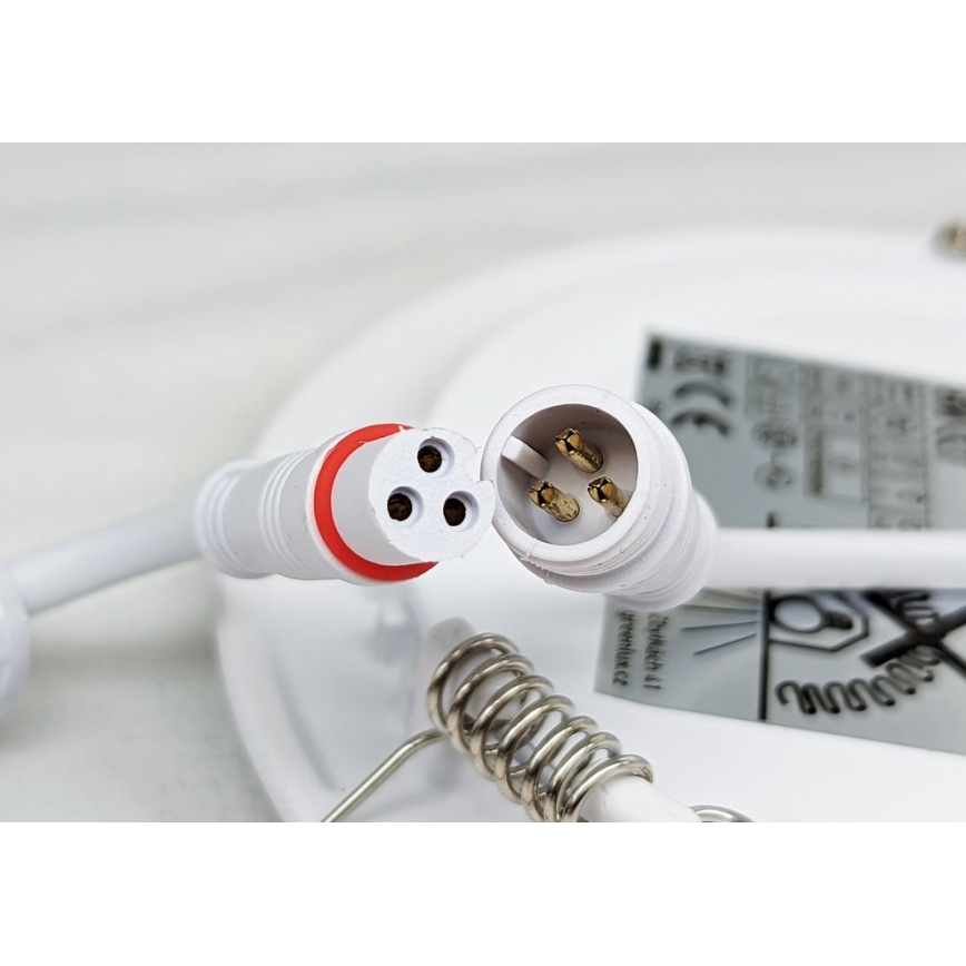 LED Лампа за окачен таван VEGA LED/24W/230V 2900/3900/5800K Ø 30 см бял