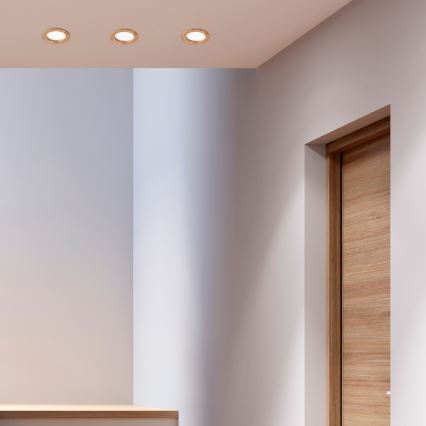 LED Лампа за окачен таван WOODY SPOT LED/12,5W/230V 3000K дъб ø 16 см