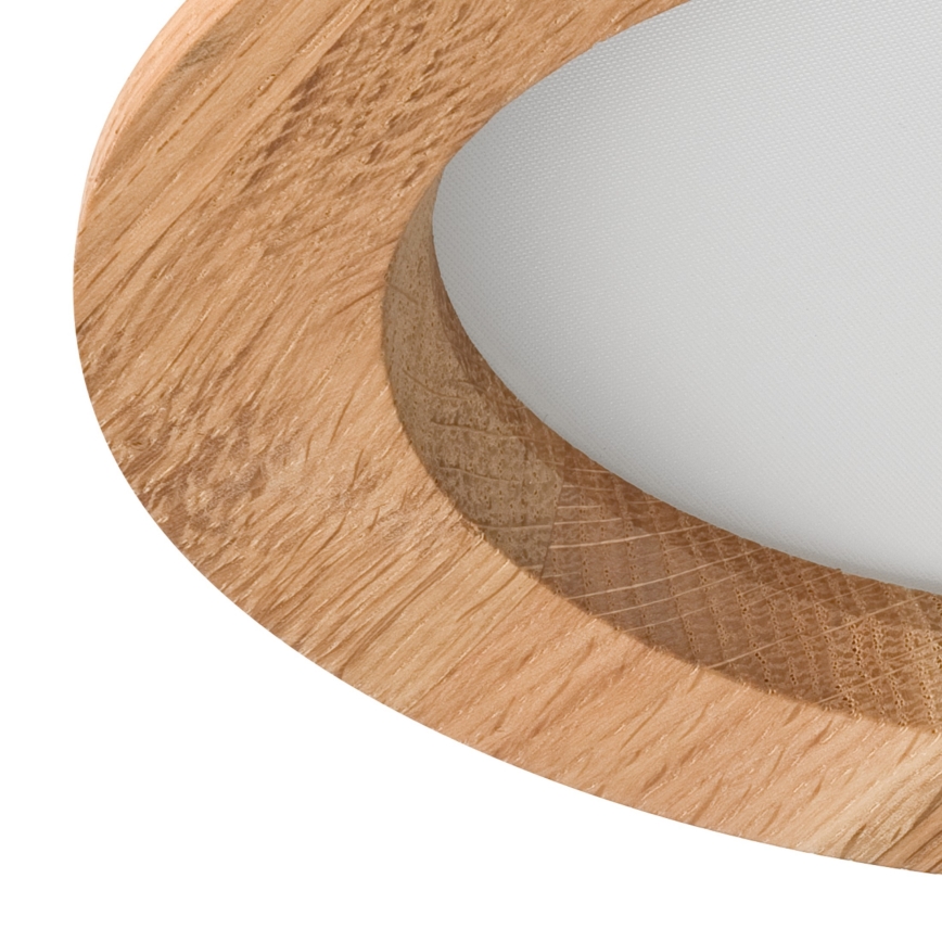 LED Лампа за окачен таван WOODY SPOT LED/12,5W/230V 4000K дъб ø 16 см