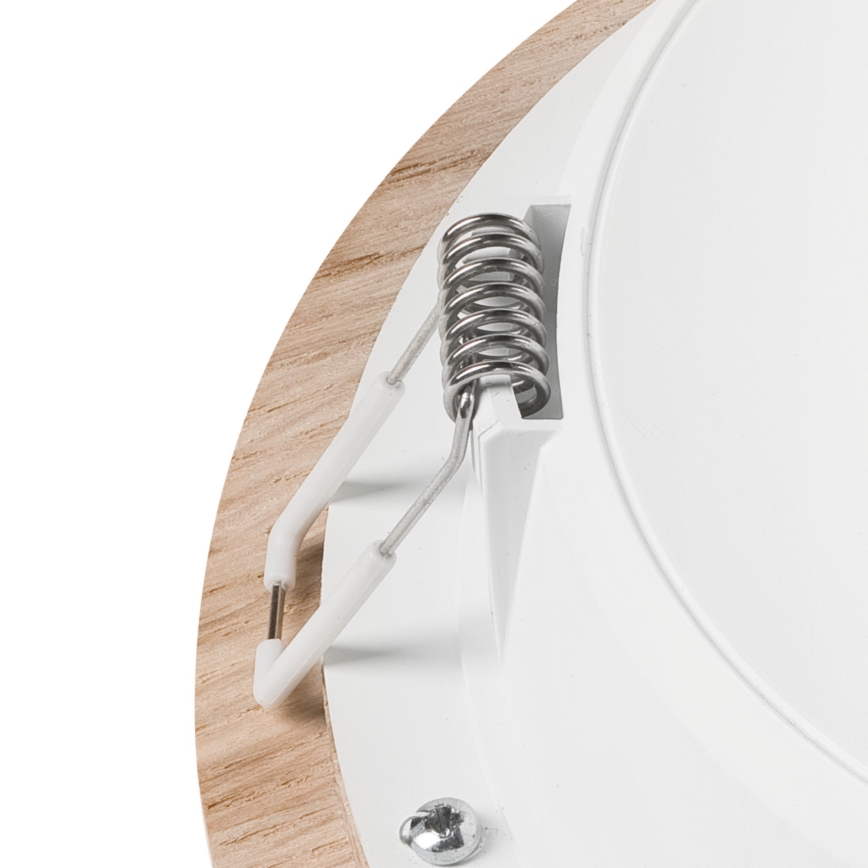 LED Лампа за окачен таван WOODY SPOT LED/16,5W/230V 4000K дъб ø 18,5 см