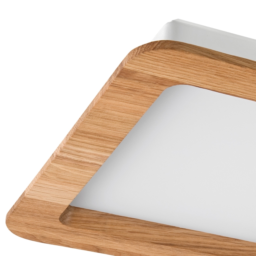 LED Лампа за окачен таван WOODY SPOT LED/17W/230V 3000K дъб 18,5x18,5 см