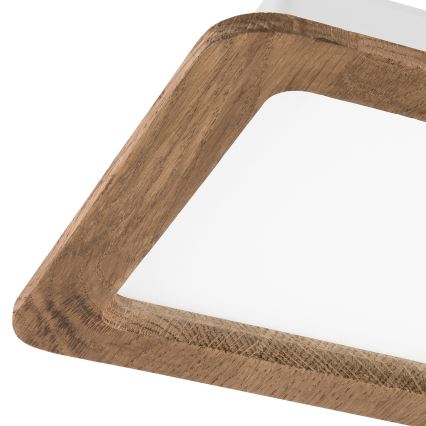 LED Лампа за окачен таван WOODY SPOT LED/17W/230V 3000K орех 18,5x18,5 см