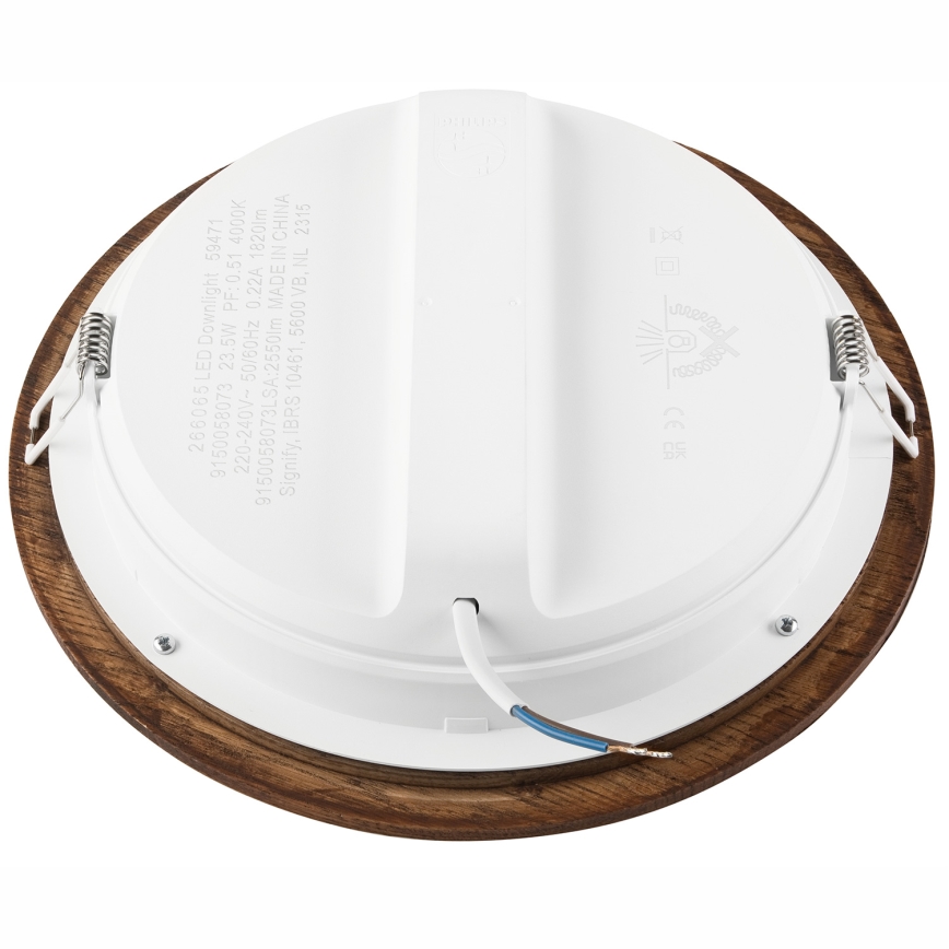 LED Лампа за окачен таван WOODY SPOT LED/23,5W/230V 4000K череша ø 23,5 см