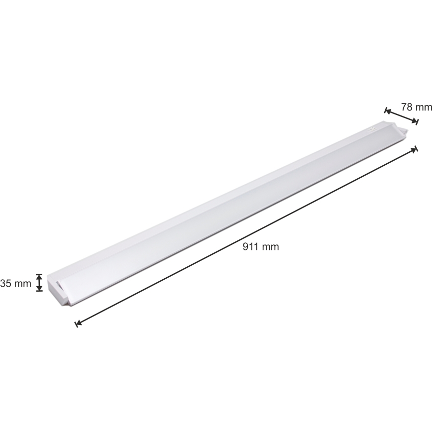 LED Лампа за под кухненски шкаф LED/15W/230V бяла